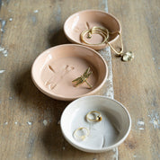 Jewelry Dish Medium Dragonfly Peach