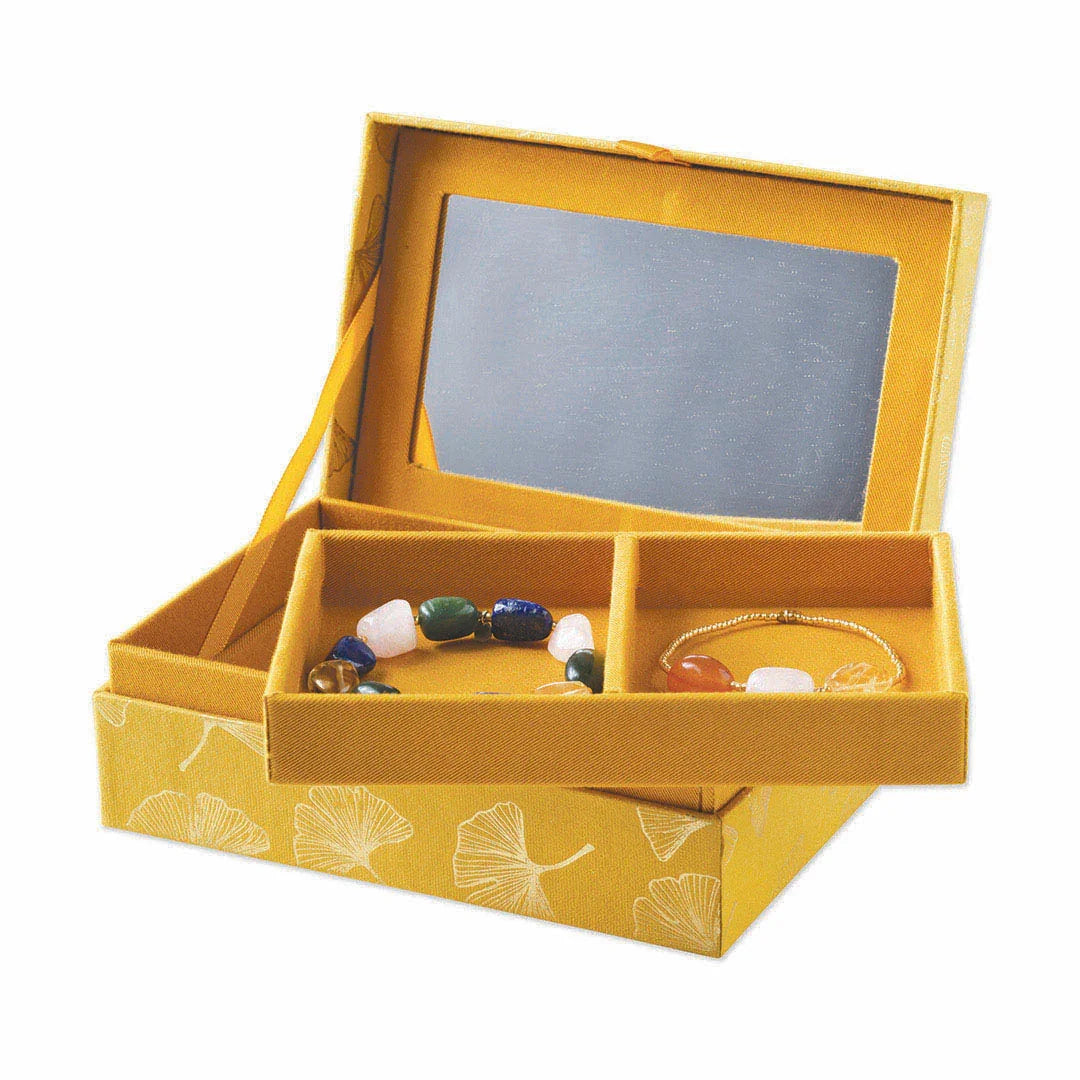 Jewelry box Gingko Large with mirror
