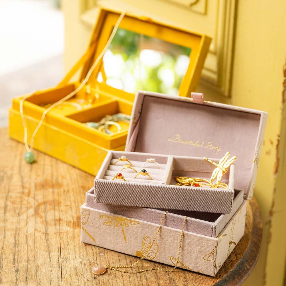 Schmuckbox Libelle klein mit Ringeinlage