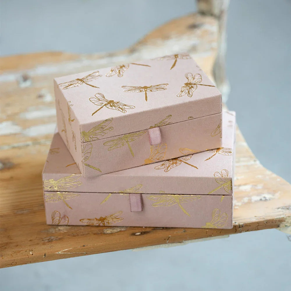 Schmuckbox Libelle groß mit Spiegel