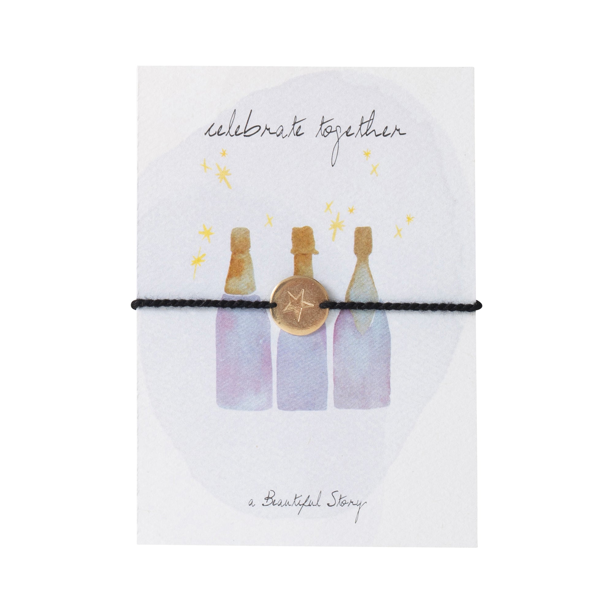 Schmuck Postkarte Champagner