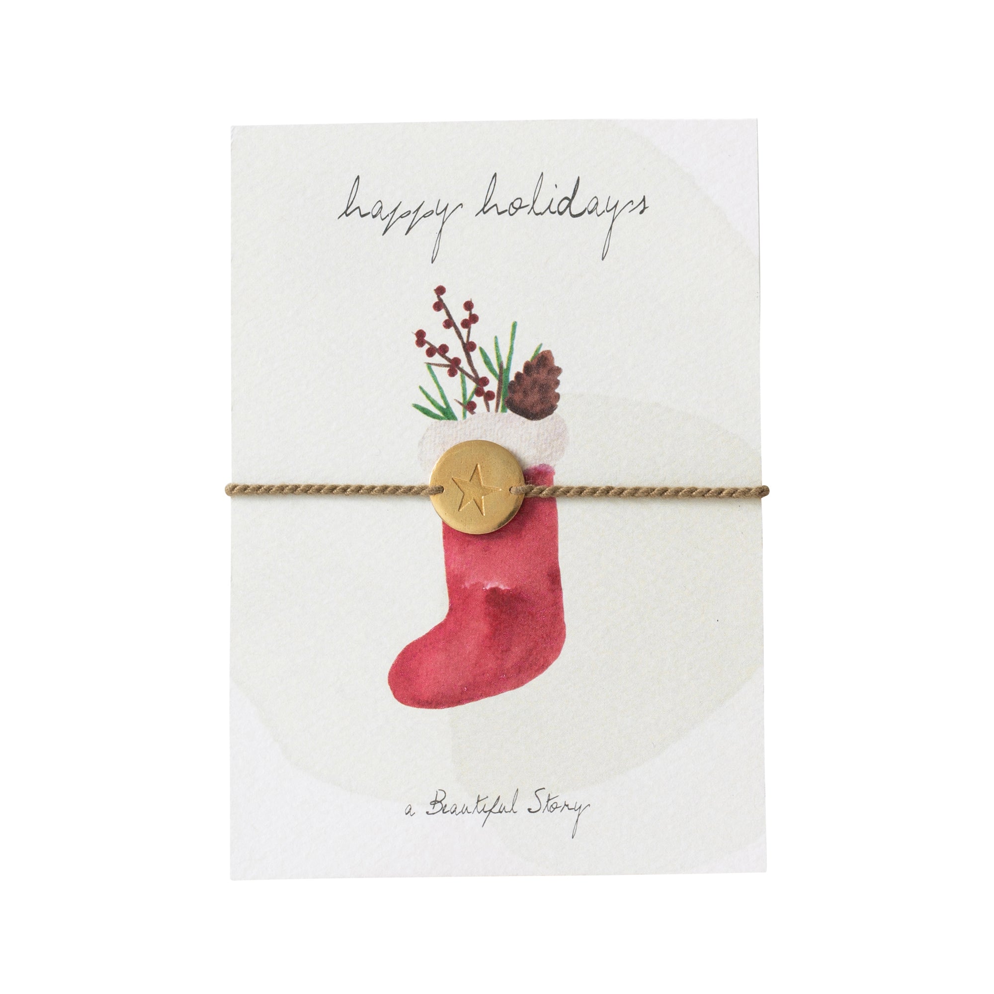 Schmuck Postkarte Socke