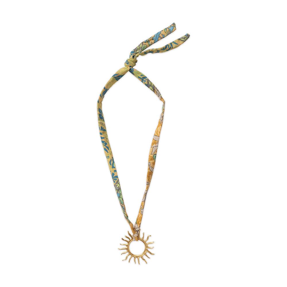Statement Sun Sari Necklace