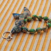 Sari Taschenanhänger Blau, Grün