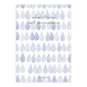 Greeting Card Raindrops