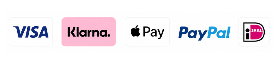 Visa, Klarna, Apple Pay, PayPal en iDEAL